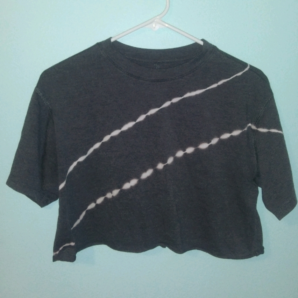 Grey Zaful crop top